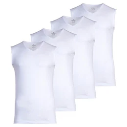 Unterhemd Herren Unterhemden, 4er Pack - Shirt, Baumwolle, (Packung, 4er Pack)