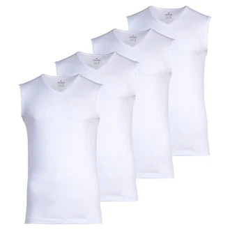 RAGMAN Unterhemd Herren 4er Pack