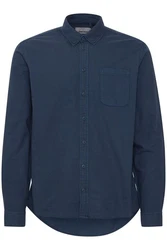 Blend Langarmhemd BLEND BHBugley Dunkelblau/Hellblau/Blau