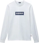 Napapijri Langarmshirt SUZE S-box Logo LS Dunkelblau/Weiß/Silber/Creme