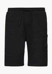 s.Oliver Bermudas Lässige Sweatshorts Cargotasche Schwarz/Dunkelblau