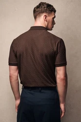 Next Poloshirt Strukturiertes Polo-Shirt Dunkelbraun/Braun/Khaki/Beige
