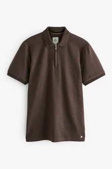 Next Poloshirt Strukturiertes Polo-Shirt