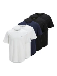 Jack & Jones Rundhalsshirt JPRBLABRODY TEE SS CREW NECK Dunkelblau/Weiß/Blau