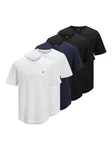 Jack & Jones Rundhalsshirt JPRBLABRODY TEE SS CREW NECK Dunkelblau/Weiß/Blau
