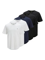 Jack & Jones Rundhalsshirt JPRBLABRODY TEE SS CREW NECK Dunkelblau/Weiß/Blau