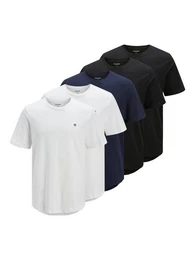 Rundhalsshirt JPRBLABRODY TEE SS CREW NECK 5PK MP (Packung, 5-tlg)