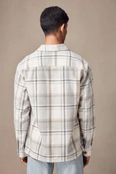 Next Hemdjacke Beige/Grau/Khaki/Braun
