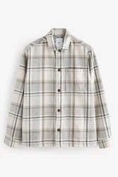 Next Hemdjacke Beige/Grau/Khaki/Braun