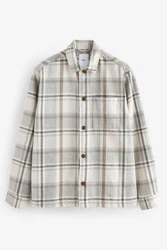 Next Hemdjacke Beige/Grau/Khaki/Braun