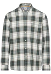 camel active Langarmhemd Button-Down-Kragen Dunkelgrün/Blau/Grün