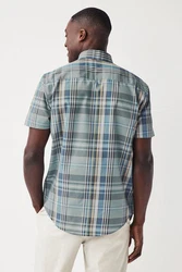 Next Langarmhemd Pflegeleichtes Button-Down-Oxford-Hemd Blau/Grau/Hellblau