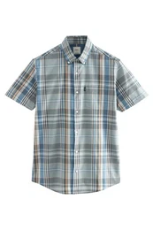 Langarmhemd Pflegeleichtes Button-Down-Oxford-Hemd (1-tlg)