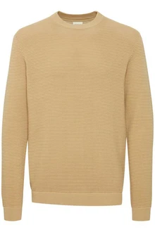 !Solid Pullover 'Valencia' Gelb/Khaki/Braun