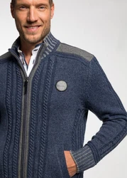 Spieth & Wensky Strickjacke Erato Hellblau/Dunkelblau/Blau/Grau