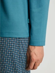 Calida Relax Streamline 2 Long Pyjama Türkis/Grün