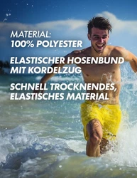 EISHAI Badeshorts Nadar Herren Blau/Türkis/Hellblau