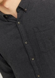 JACK & JONES Hemd 'JJEClassic' Dunkelgrau/Grau/Hellgrau