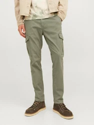 Jack & Jones Cargohose JJIMarco JJJoe Dunkelgrün/Khaki