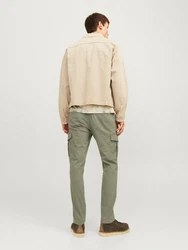 Jack & Jones Cargohose JJIMarco JJJoe Dunkelgrün/Khaki