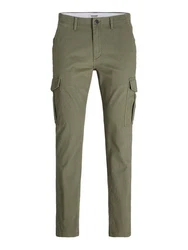 Jack & Jones Cargohose JJIMarco JJJoe Dunkelgrün/Khaki