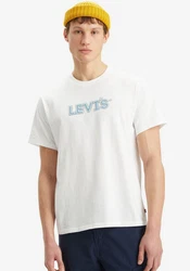 Levi's Print-Shirt RELAXED FIT TEE Weiß/Rot/Blau/Braun/Silber/Türkis