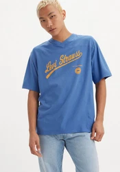 Levi's V-Shirt GRAPHIC VNECK TEE Blau
