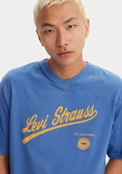 Levi's V-Shirt GRAPHIC VNECK TEE Blau
