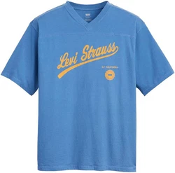 Levi's V-Shirt GRAPHIC VNECK TEE Blau
