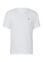 T-Shirt mit kleinem Label auf Brusthhe