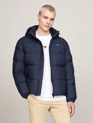 Tommy Jeans Jacke 'Essential' Dunkelblau/Blau