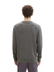 TOM TAILOR DENIM Pullover anthrazit/schwarz