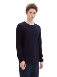 TOM TAILOR Pullover Dunkelblau/Schwarz/Hellblau