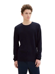 TOM TAILOR Pullover Dunkelblau/Schwarz/Hellblau