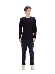 TOM TAILOR Pullover Dunkelblau/Schwarz/Hellblau