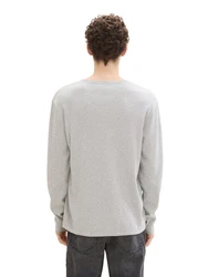 TOM TAILOR Pullover Grau/Hellgrau/Khaki