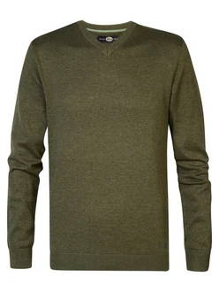 Petrol Industries Pullover 'Atka' Men Knitwear V-Ausschnitt Basic 