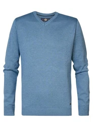 Petrol Industries Pullover 'Atka' Men Knitwear V-Ausschnitt Basic 