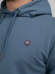 Petrol Industries Sweatshirt 'Tetlin' Grau/Blau/Dunkelblau/Hellblau