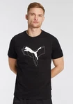 PUMA T-Shirt ESS+ LOGO LAB CAT TEE Schwarz/Beige