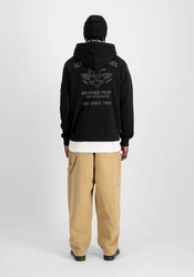 Alpha Industries Air Force Hoodie Schwarz/Dunkelblau