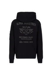 Alpha Industries Air Force Hoodie Schwarz/Dunkelblau