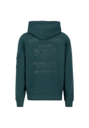 Alpha Industries Air Force Hoodie Grün/Türkis/Dunkelgrün