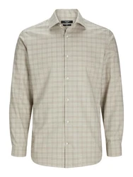 Jack & Jones Langarmhemd JPRBLAPARKER CHECK Khaki/Beige/Braun