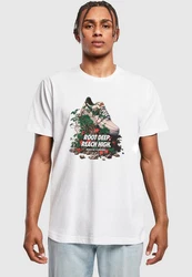 MisterTee T-Shirt Root Deep Tee Braun/Lila/Weiß/Rot