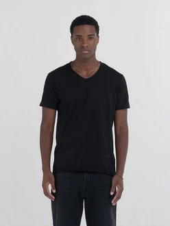 Replay V-Shirt Schwarz