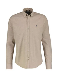 Langarmhemd Oxfordhemd mit Stretchanteil und Button-down-Kragen