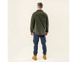 LIVING CRAFTS Cordjacke PIET Dunkelgrün/Grün