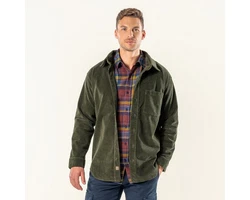 LIVING CRAFTS Cordjacke PIET Dunkelgrün/Grün
