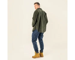 LIVING CRAFTS Cordjacke PIET Dunkelgrün/Grün